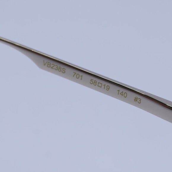 Victoria Beckham VB238S 701 Sunglasses Gold Shield Frame, Smoke Lenses - Picture 8 of 10